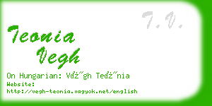 teonia vegh business card